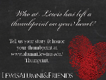 Who at Lewis left a thumbprint on your heart?