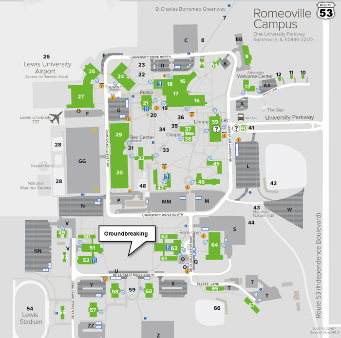 student center groundbreaking MAP